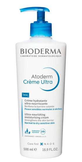 Bioderma cream being applied to forearm demonstrating fast absorption benefit