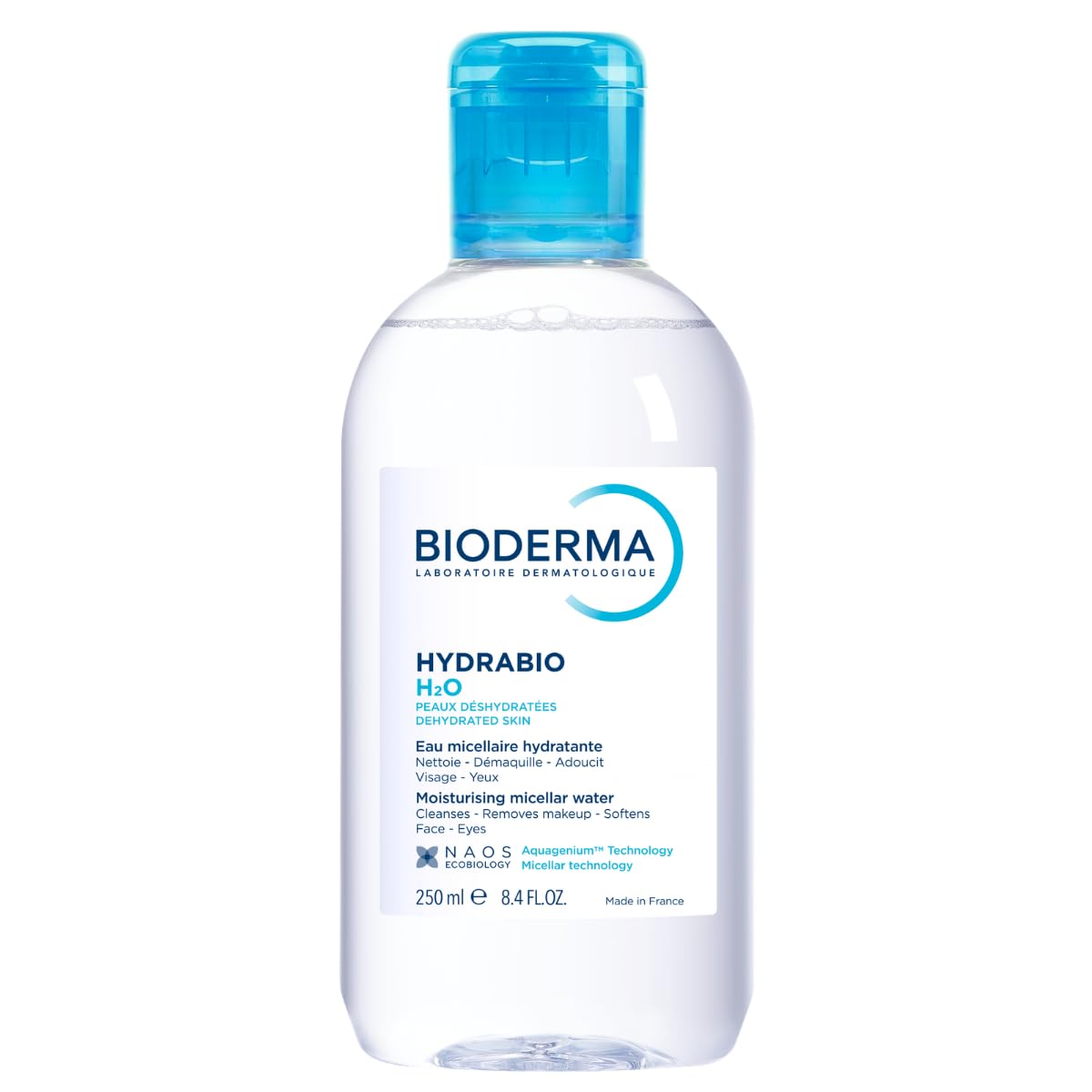 Bioderma front bottle showing packaging with clear hydration benefit