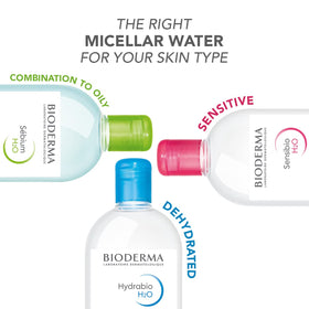Bioderma Hydrabio H2O bottle with travel-size fill showing convenient refill option benefit