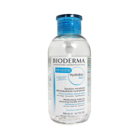 Bioderma Hydrabio H2O pump bottle front view showing label and hydration benefit