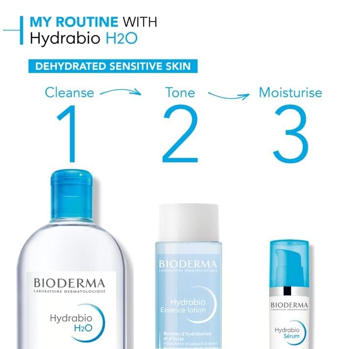 Bioderma Hydrabio beside common items for size comparison and travel ease
