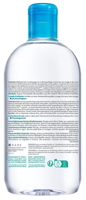 Bioderma Hydrabio clear micellar texture close-up highlighting gentle cleansing