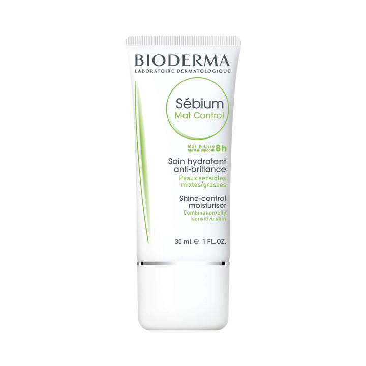 Bioderma front packaging showing the mattifying cream and clear labeling benefit