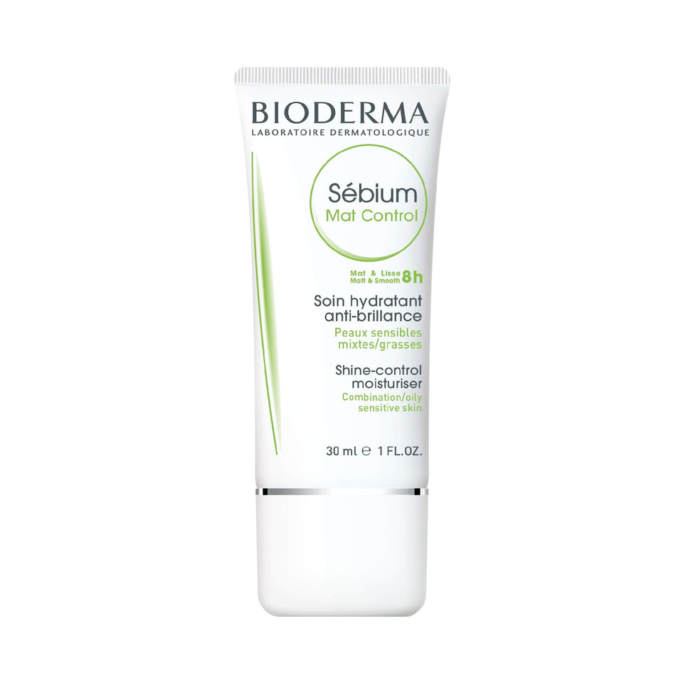 Bioderma front packaging showing the mattifying cream and clear labeling benefit
