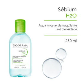 Bioderma Sébium H2O texture on pad highlighting gentle cleansing