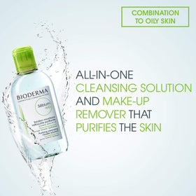 Bioderma pump top close-up for easy dispensing benefit