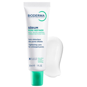 Bioderma close-up of tube dispensing precise amount for control