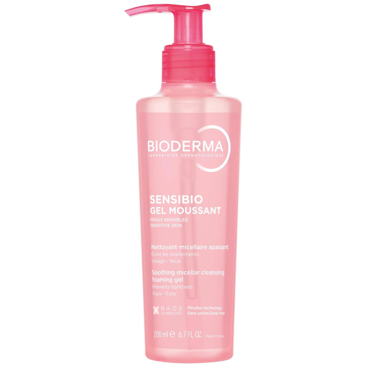 Bioderma front packaging showing clear label and gentle cleanser benefits