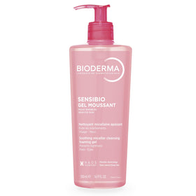 Bioderma Sensibio front packaging showing clear label and unscented benefit