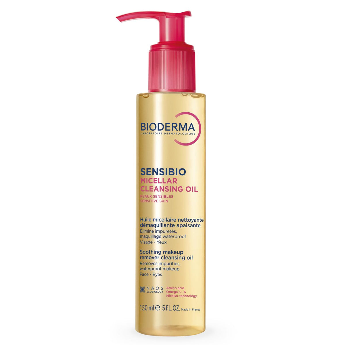Bioderma front bottle showing packaging and size for travel convenience
