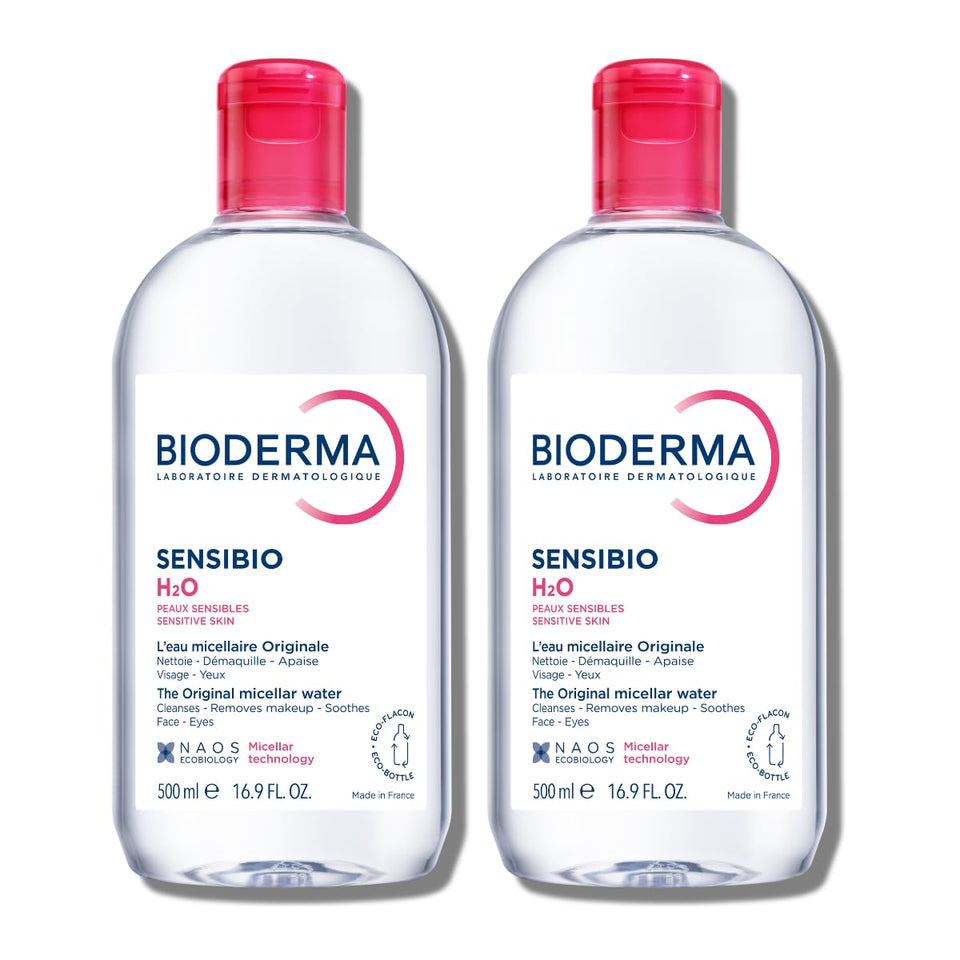 Bioderma Sensibio H2O front packaging showing gentle cleanser benefit