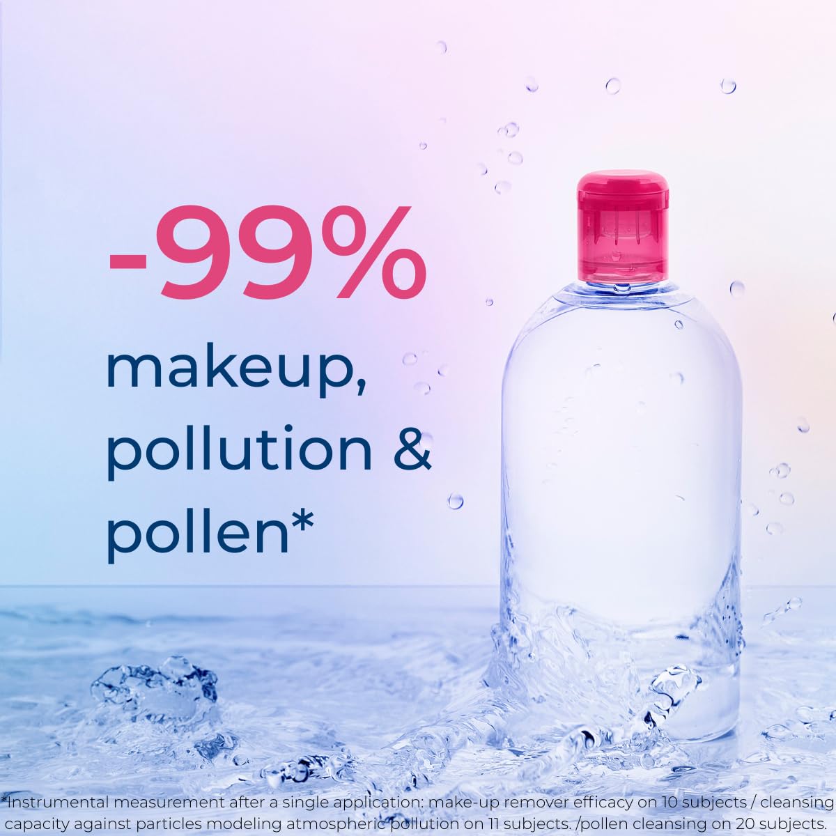 Bioderma label closeup emphasizing pH-balanced, fragrance-free formula