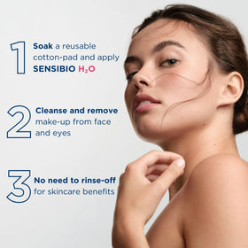 Bioderma close-up of lotion texture highlighting gentle, soothing feel