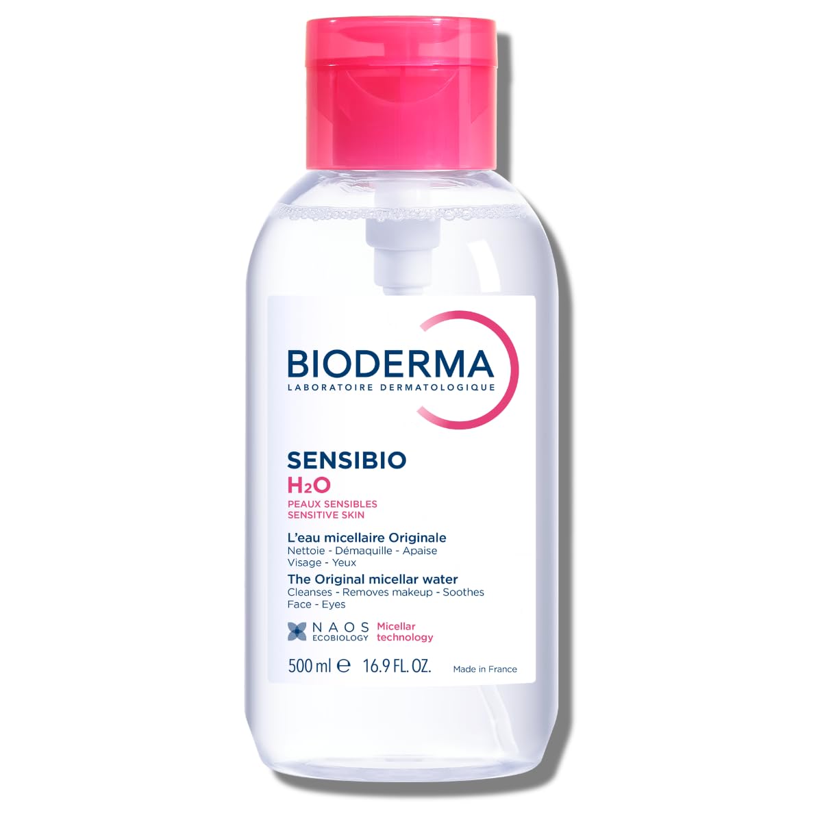 Bioderma front label showing product and gentle cleansing benefit