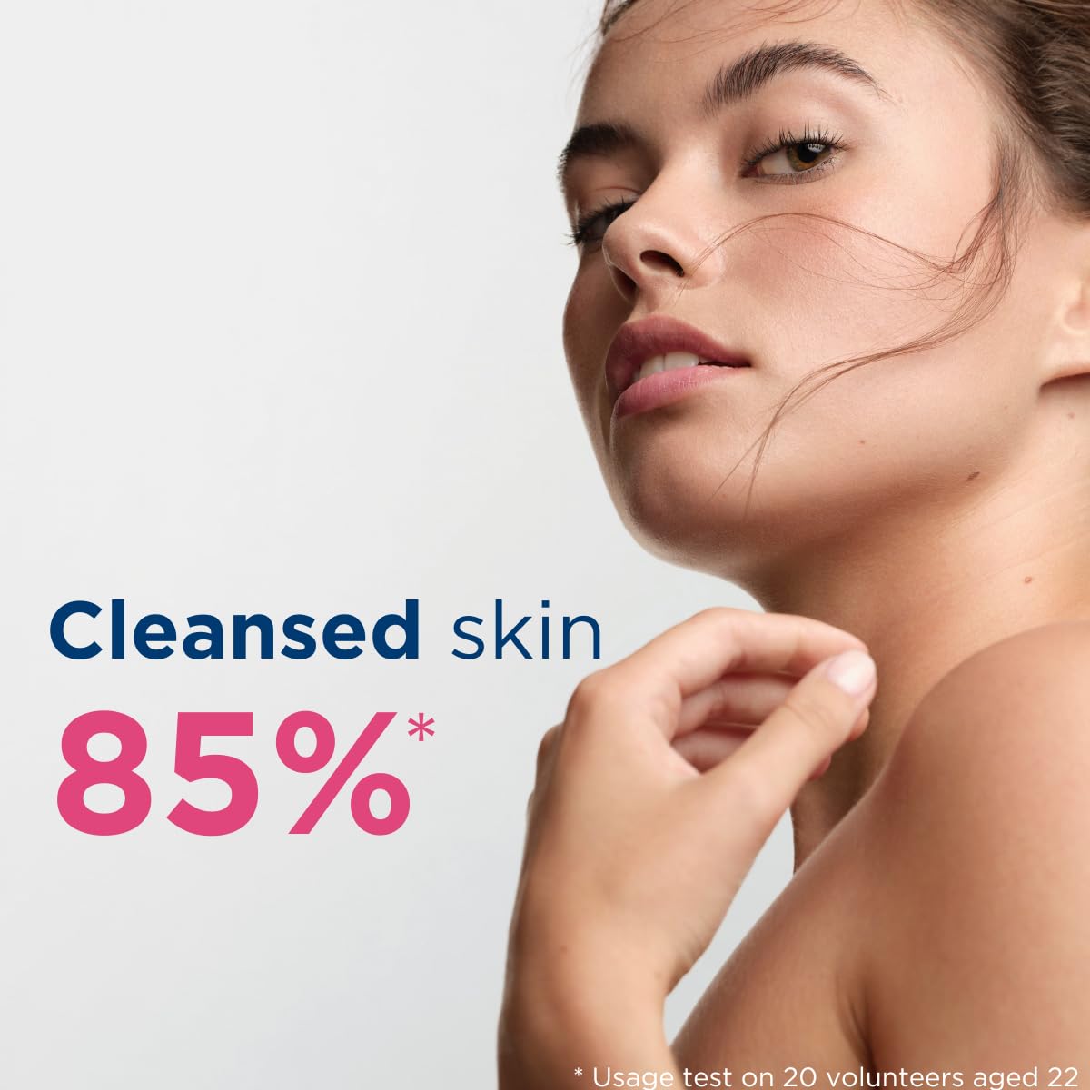 Bioderma wipe in hand for scale showing large size and full-face coverage