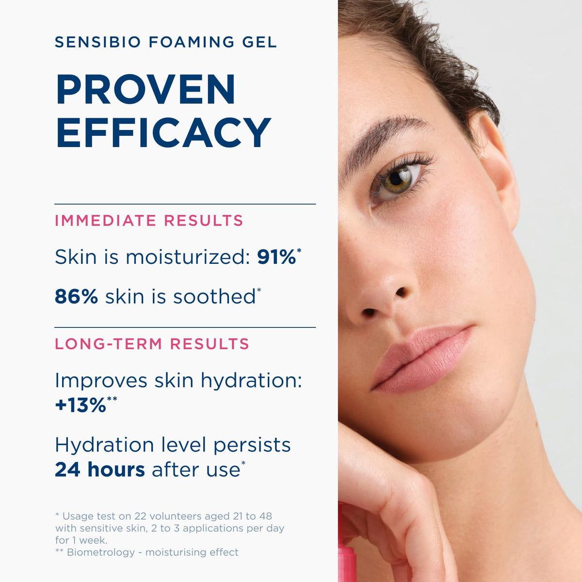 Bioderma Sensibio bottle staged on bathroom counter for daily routine