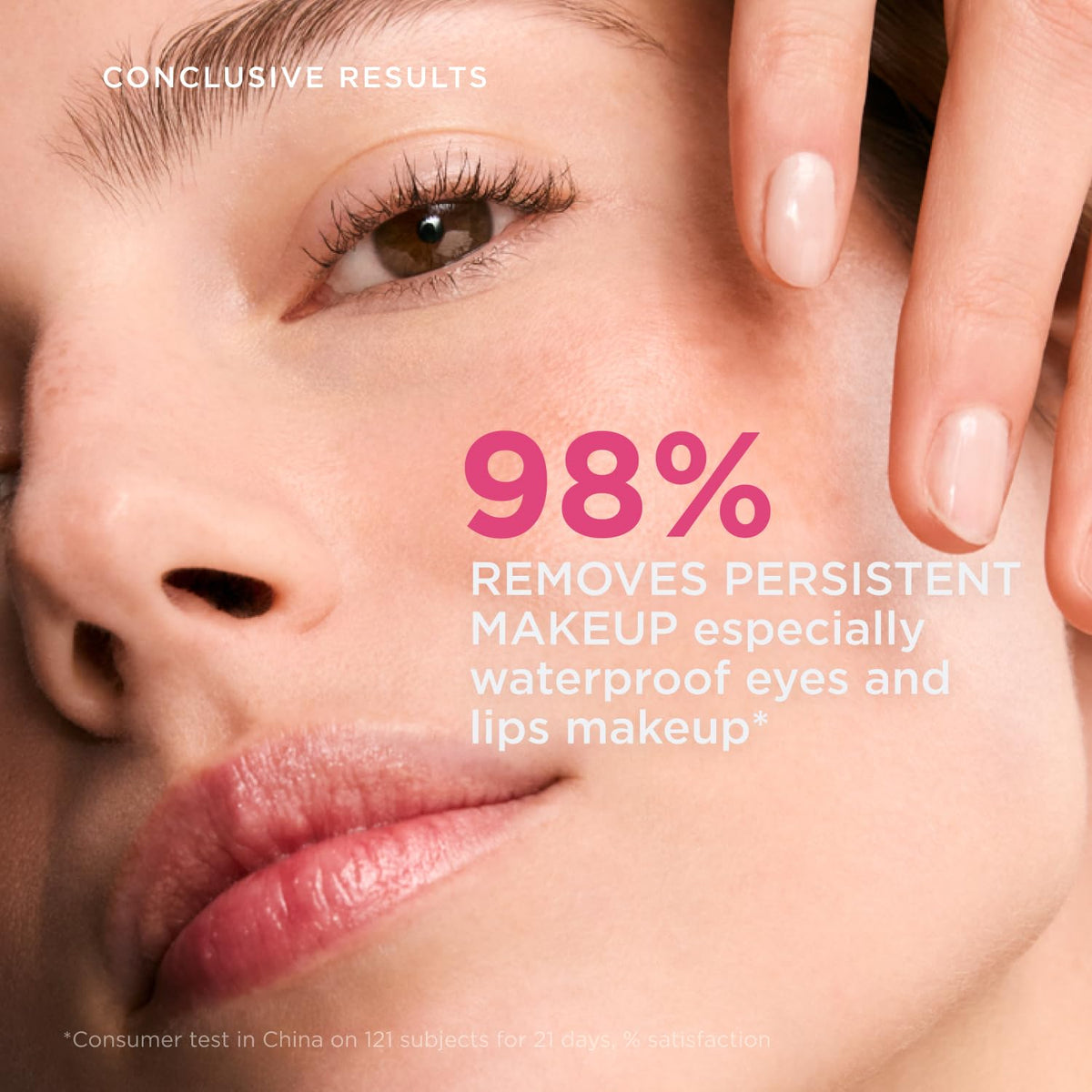 Bioderma oil transforming into milky emulsion under water for easy rinsing