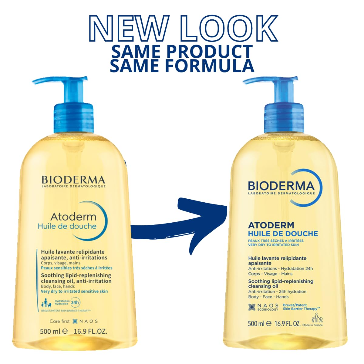 Bioderma Toderm on bathroom shelf styled to show everyday shower use benefit