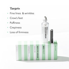 Bioeffect product held in hand showing size and easy portability
