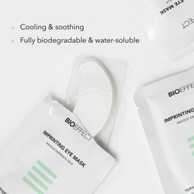 Bioeffect lifestyle shot by mirror showing quick prep and soothing ritual