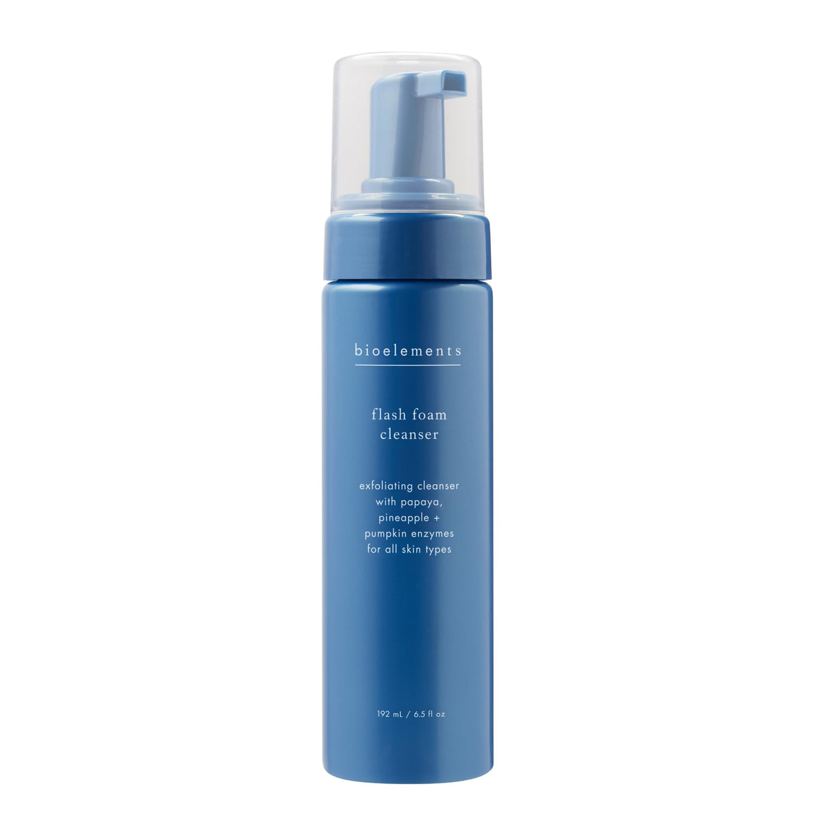 Bioelements cleanser front packaging showing bottle benefit of gentle exfoliation