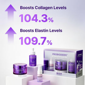 BIOHEAL BOH products arranged on bath counter conveying a streamlined everyday routine