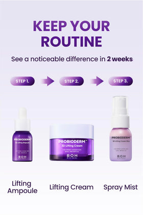 BIOHEAL BOH lifestyle in bathroom showing on-the-go skincare routine
