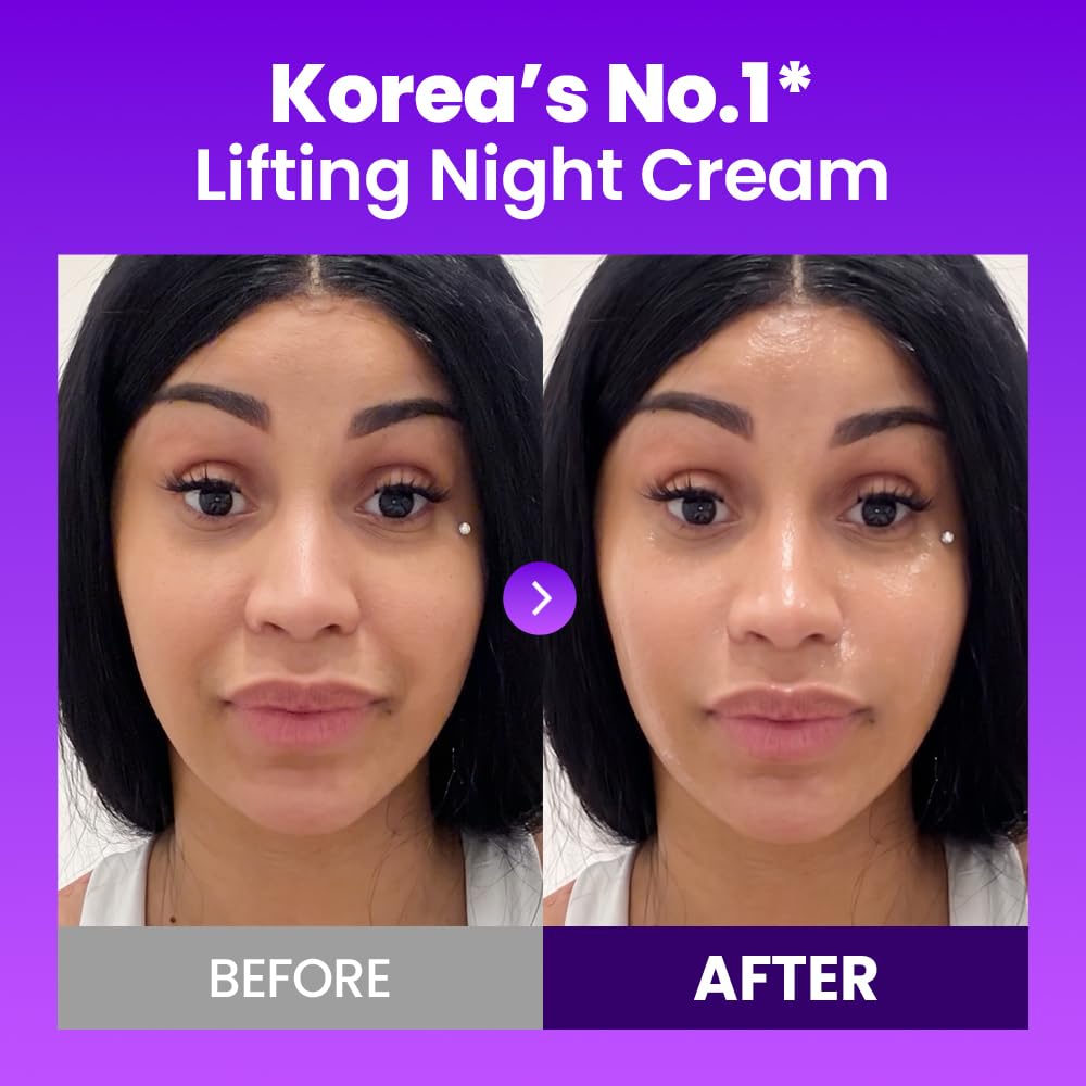 BIOHEAL BOH open jar top view revealing creamy consistency and luxurious overnight formula