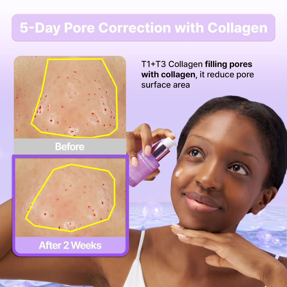 BIOHEAL BOH pump dispensing droplet demonstrating lightweight texture