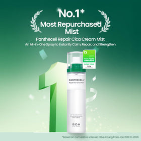 BIOHEAL BOH mist spraying on face for instant hydration boost