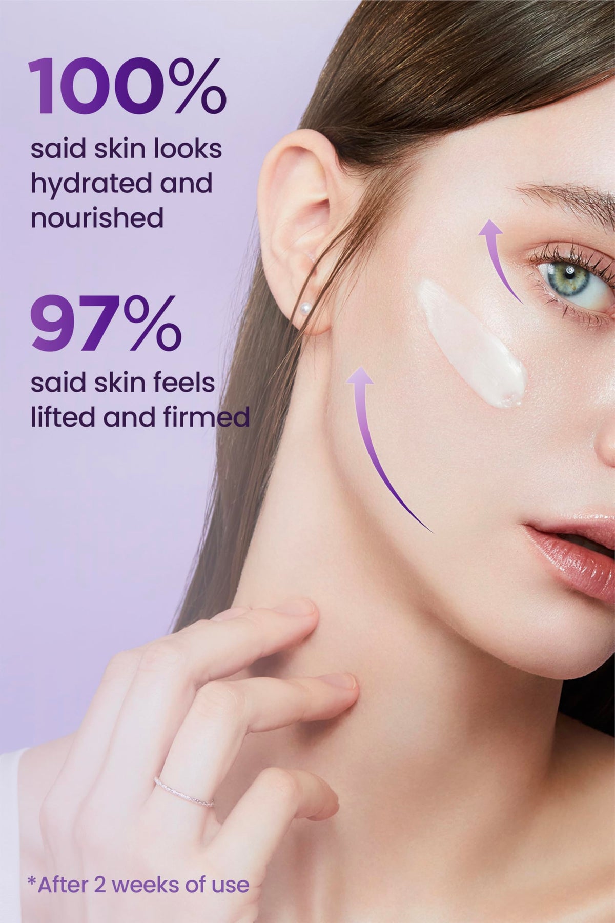 BIOHEAL BOH ampoule drop on fingertip demonstrating concentrated formula