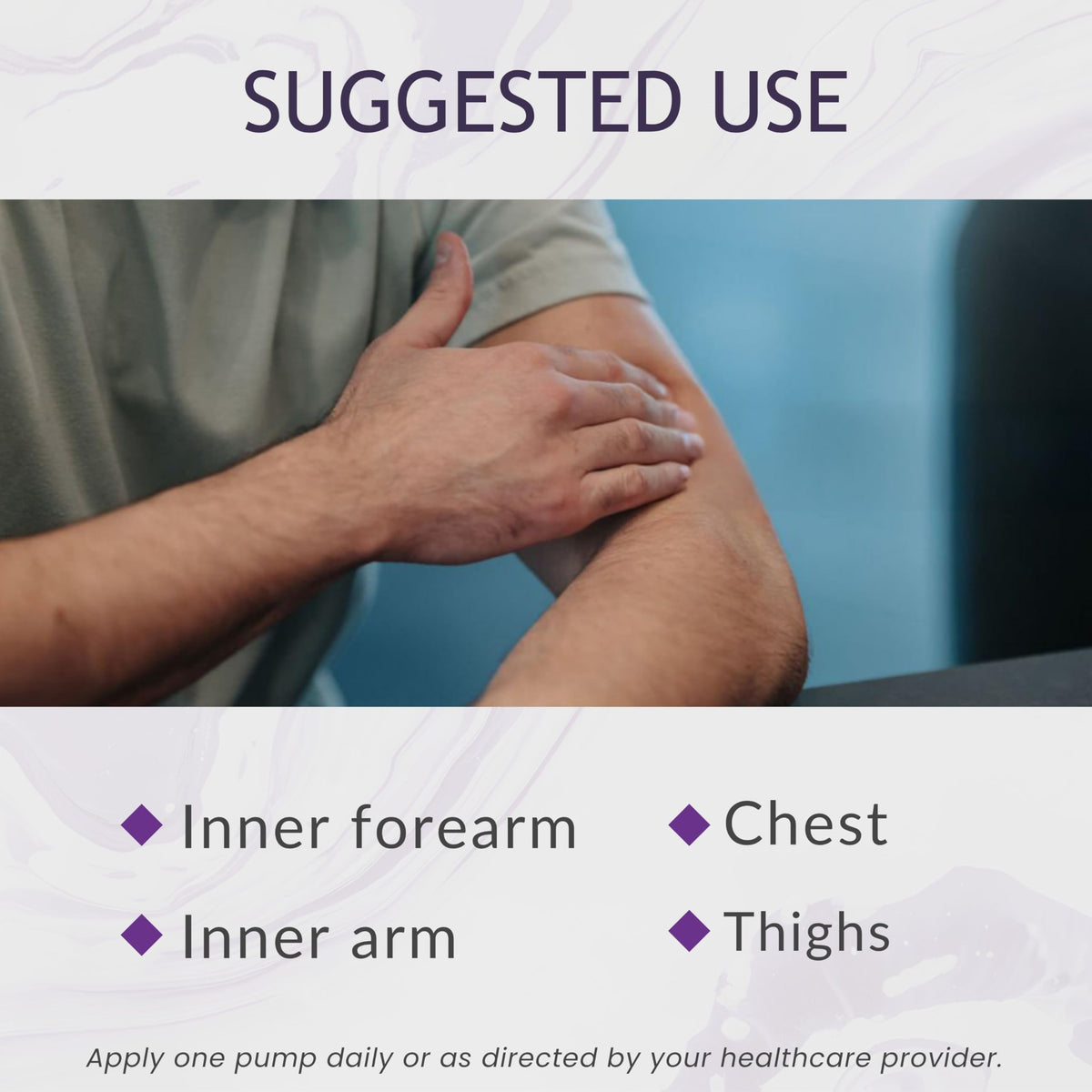 BIOLABS PRO application on arm demonstrating easy topical absorption and convenience