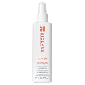 Biolage front packaging showcasing all-in-one benefits and convenience