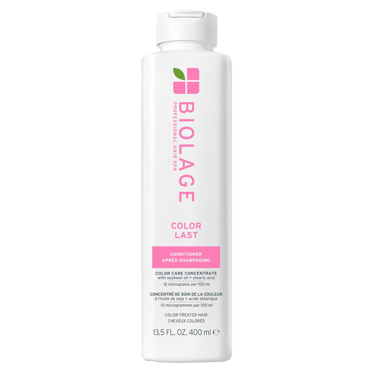 Biolage Color Last conditioner front bottle showing branding and size benefits