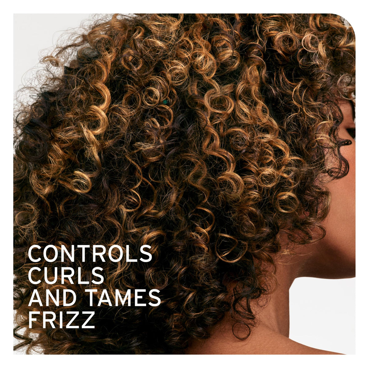 Biolage being applied to damp curls for even distribution and enhanced curl formation