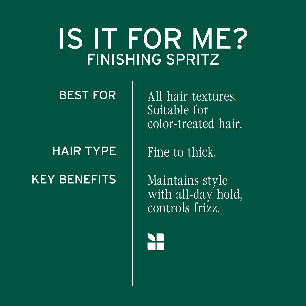 Biolage applied on styled hair showing frizz-control and natural movement