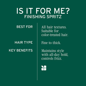 Biolage Finishing Spritz texture detail of light film for flexible hold