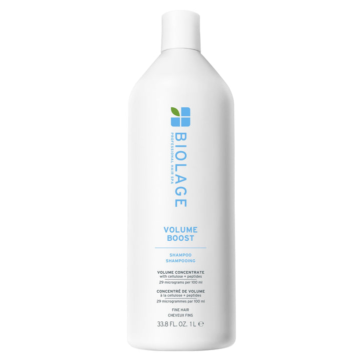 Biolage front bottle showing label and volume benefit