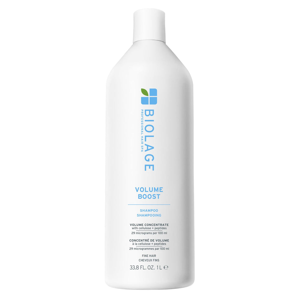 Biolage front bottle showing label and volume benefit