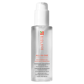 Biolage front packaging showing the styling oil and benefits