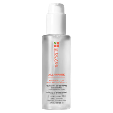 Biolage front packaging showing the styling oil and benefits