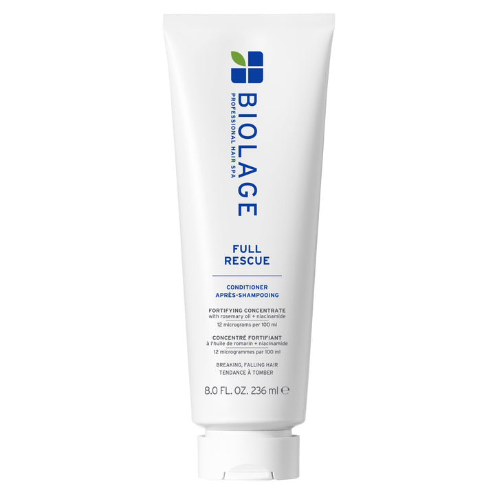 Biolage bottle front packaging shows brand and lightweight benefits
