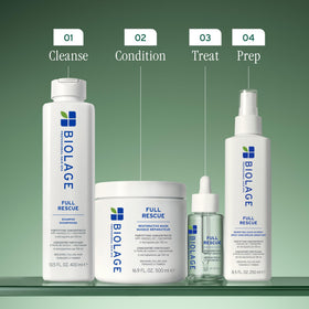 Biolage label close-up showing rosemary oil and niacinamide details
