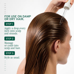 Biolage hair before and after showing improved softness