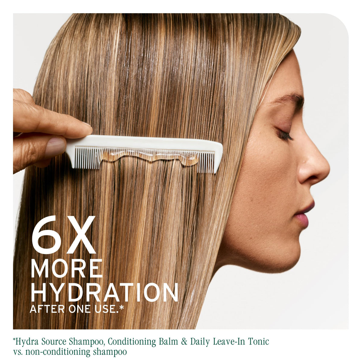 Biolage Hydra Source back label displaying ingredients and gentle formula benefits