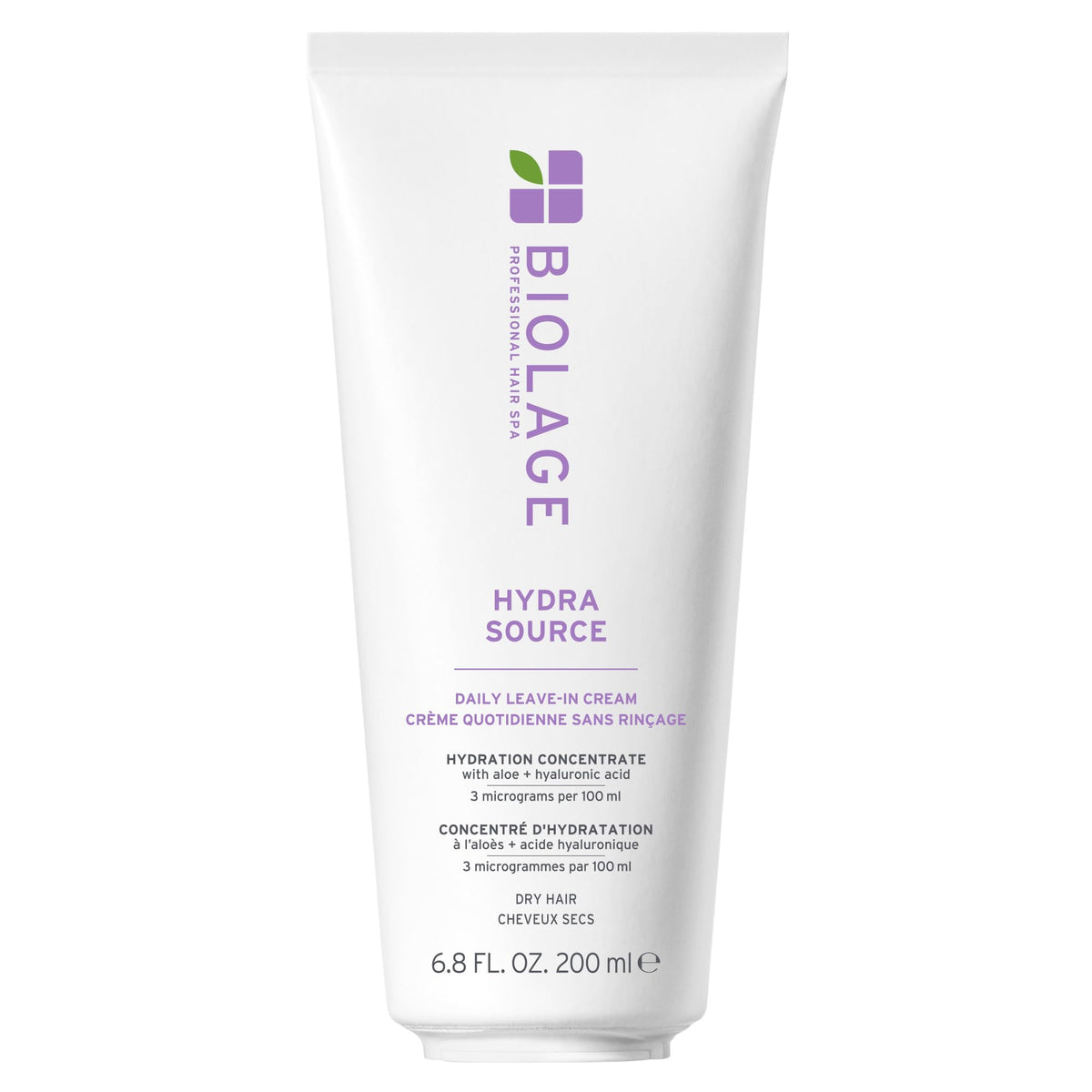 Biolage front packaging showing product and hydration benefits