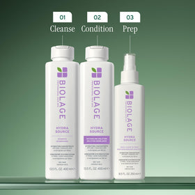 Biolage recycled plastic bottle emphasizing sustainable packaging
