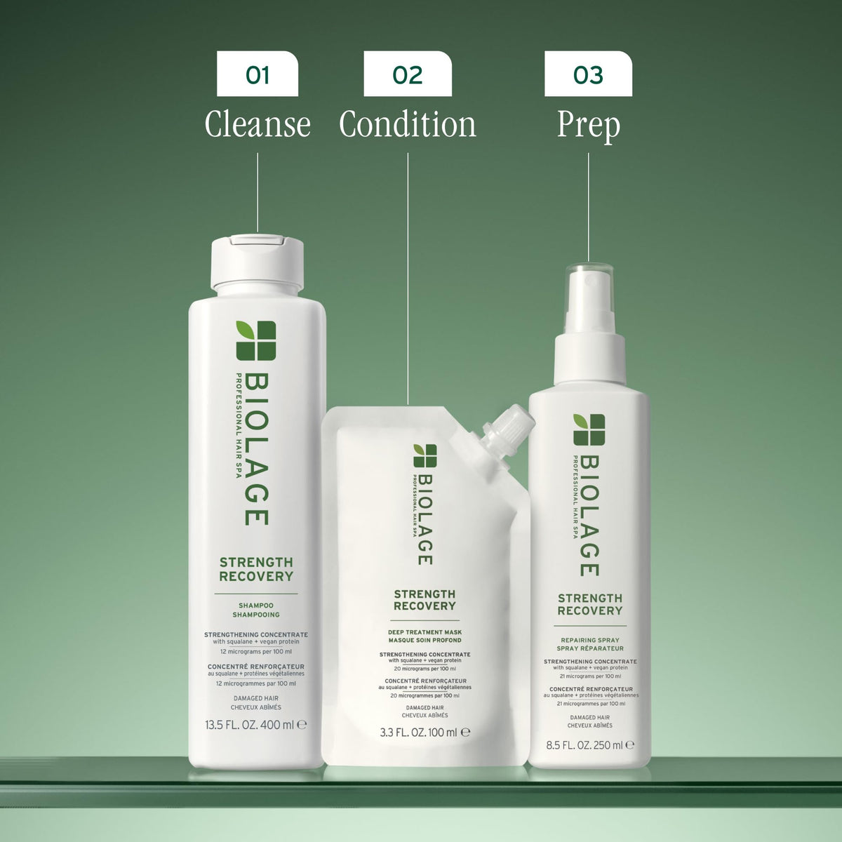 Biolage olive squalane ingredient close-up demonstrating moisture-locking benefit