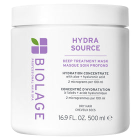 Biolage front packaging showing product benefits and hydration
