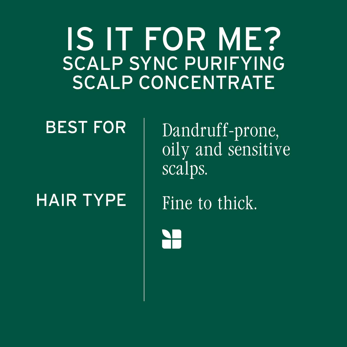 Biolage before and after scalp comparison illustrating clearer scalp
